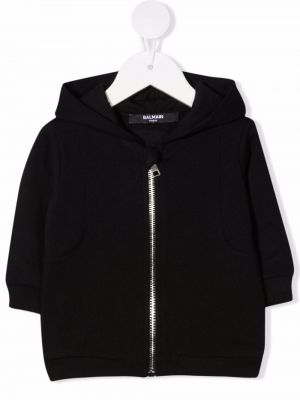 Zip hettegenser for jenter Balmain Kids svart