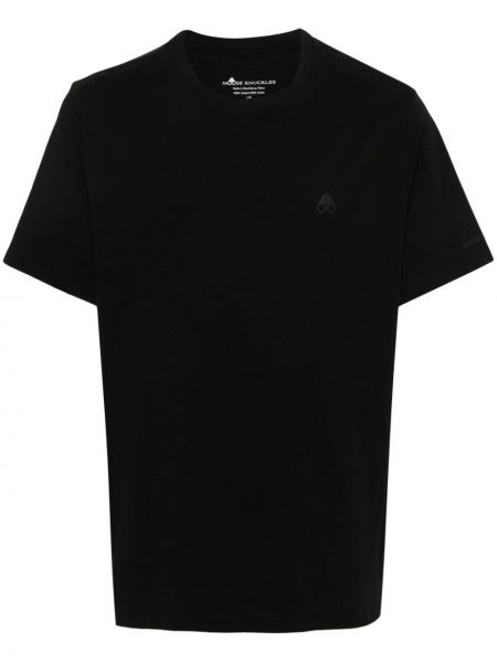 T-krekls ar apdruku Moose Knuckles melns