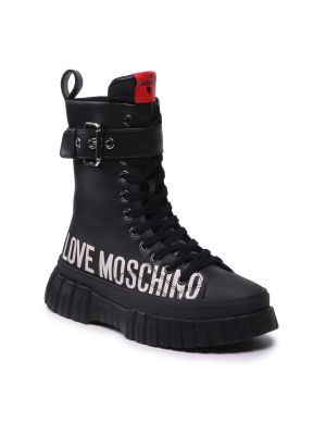 Členkové topánky Love Moschino čierna