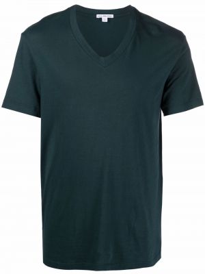Camiseta con escote v James Perse verde