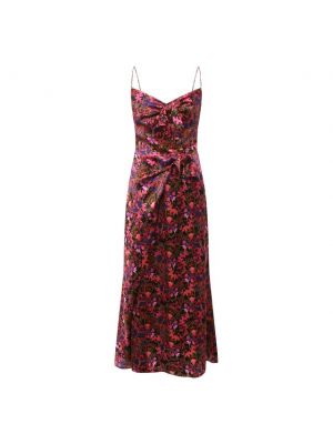 Шелковое платье Saloni розовое