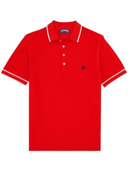 Siuvinėta polo marškinėliai Vilebrequin raudona