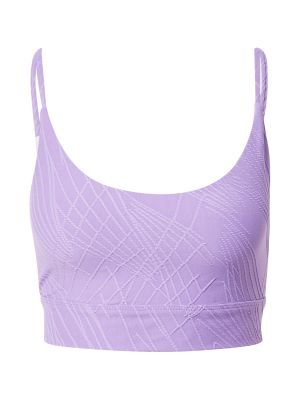Jednofarebná športová podprsenka s výšivkou z polyesteru Onzie - fialová