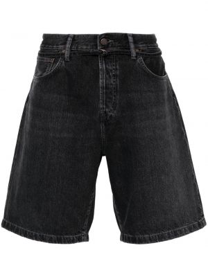 Voľné džínsové šortky Acne Studios čierna
