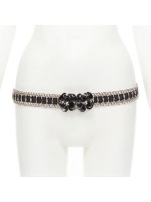 Pasek Chanel Vintage - Сzarny