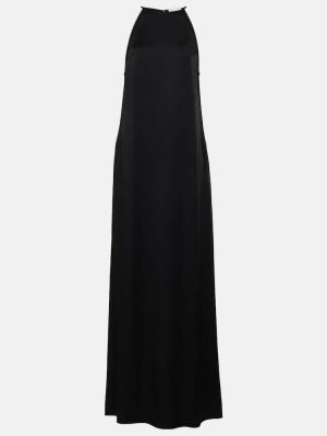 Dlouhé šaty Saint Laurent černé