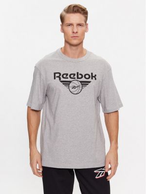 Pamut póló Reebok Classic szürke