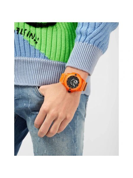 Zegarek Philipp Plein pomarańczowy