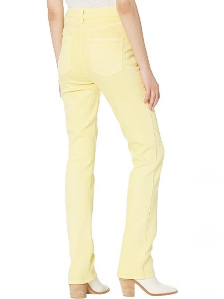 Прямые джинсы с высокой талией Afrm желтые