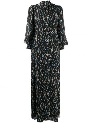 Trykt floral dress Erdem svart