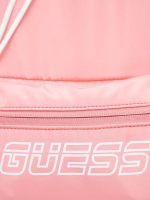 Plecak z nadrukiem Guess różowy