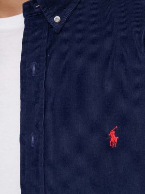 Pernata košulja s gumbima od samta Polo Ralph Lauren