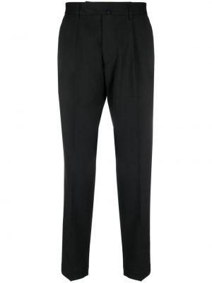 Pantaloni plisate Dell'oglio negru