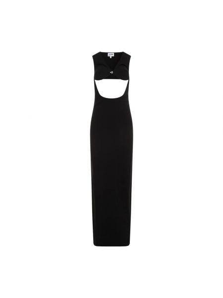 Czarna sukienka długa Jean Paul Gaultier