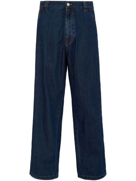 High waist jeans ausgestellt Prada blau