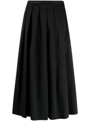 Plisované midi sukně Semicouture černé
