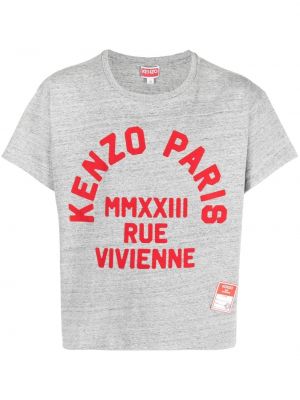 T-shirt mit print Kenzo grau