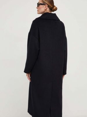 Oversized vlněný kabát Answear Lab černý