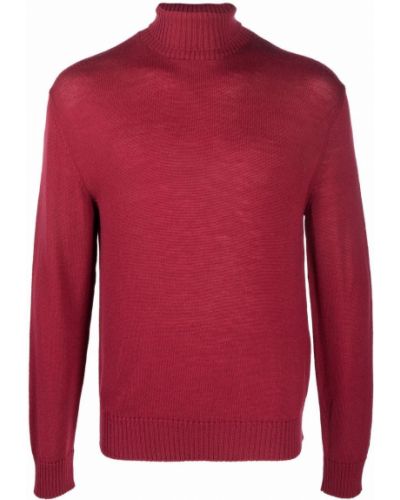 Jersey de cuello vuelto de tela jersey Eleventy rojo