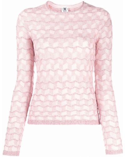 Jersey de tela jersey con estampado geométrico M Missoni rosa