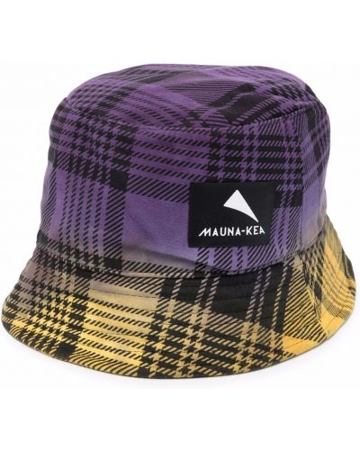 Sombrero a cuadros Mauna Kea violeta