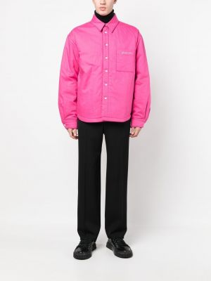 Jacke mit stickerei mit geknöpfter Jacquemus pink