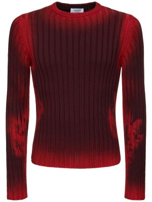 Bavlnený sveter Ferragamo červená