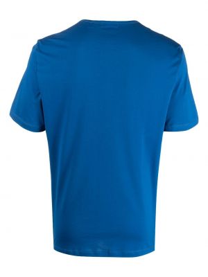 Bavlněné tričko Theory modré