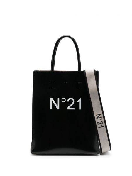Usnjena nakupovalna torba s potiskom N°21