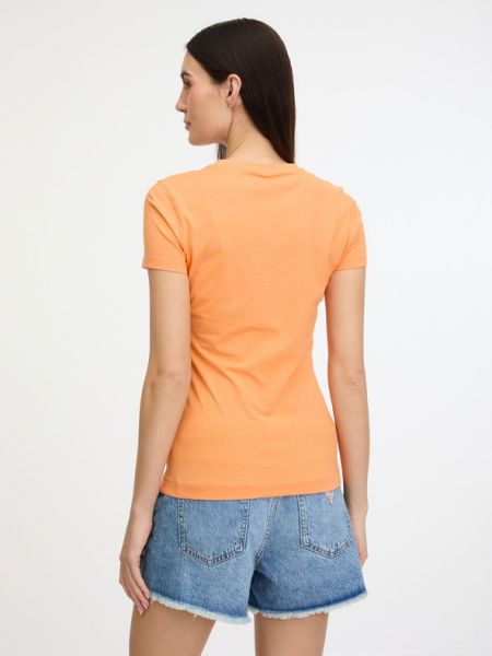 T-shirt mit tropischem muster Guess orange