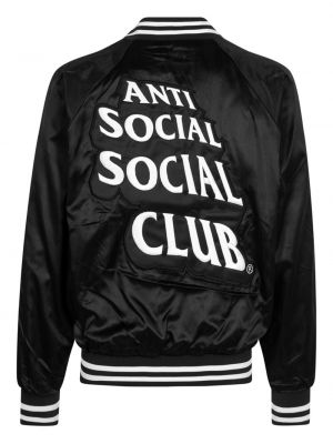 Bomber bunda Anti Social Social Club černá