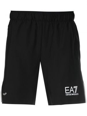 Pantaloncini sportivi con stampa Ea7 Emporio Armani
