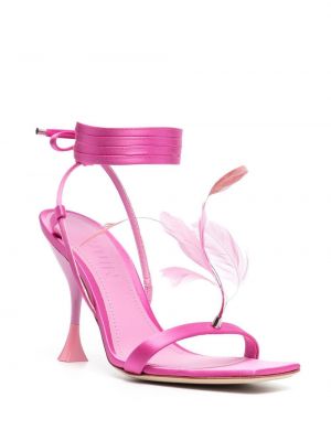 Satīna sandales 3juin rozā