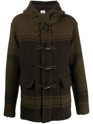 Vlněný kabát C.p. Company zelený