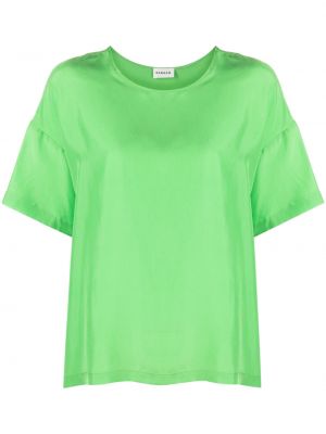 Μεταξωτή μπλούζα P.a.r.o.s.h. πράσινο
