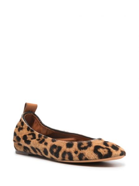 Chaussures de ville à imprimé à imprimé léopard Lanvin