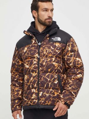 Pernata jakna oversized The North Face smeđa