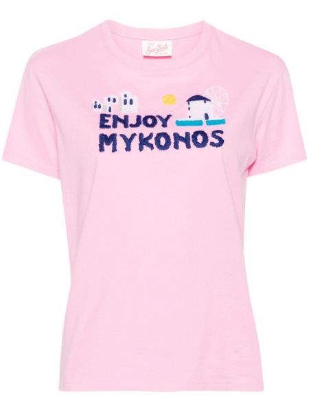 T-shirt mit stickerei Mc2 Saint Barth pink