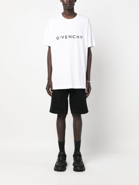Camicia di cotone oversize Givenchy bianco