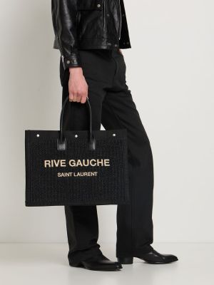 Nakupovalna torba Saint Laurent črna