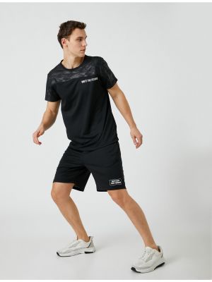 Športne kratke hlače z vezalkami s čipko Koton črna
