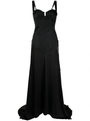 Hedvábné večerní šaty Kiki De Montparnasse černé