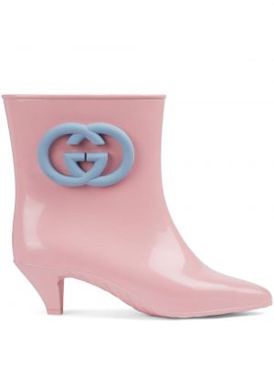 Kotníkové boty Gucci růžové