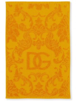 Žakarda peldmētelis Dolce & Gabbana oranžs