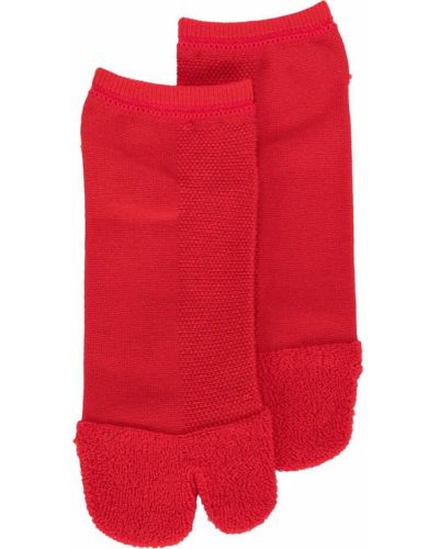 Calcetines con estampado Yohji Yamamoto rojo