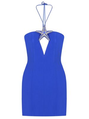 Коктейльное платье David Koma синее
