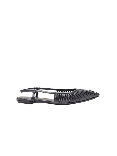 Leder sandale Del Carlo schwarz