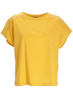 Bavlněné tričko Weekend Max Mara žluté