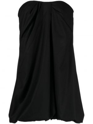 Rochie de cocktail drapată Sea negru