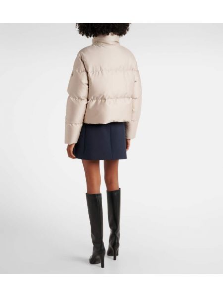 Quiltad jacka Moncler beige